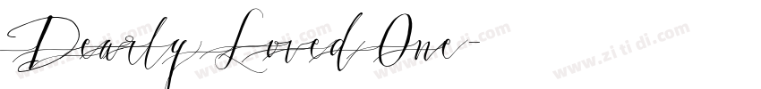 Dearly Loved One字体转换